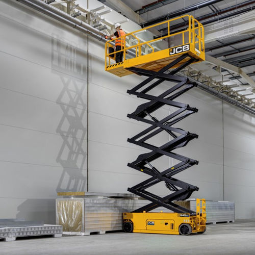 Plataforma elevadora de tijera móvil - S4550E - JCB - autopropulsada / alimentada por batería / totalmente eléctrica