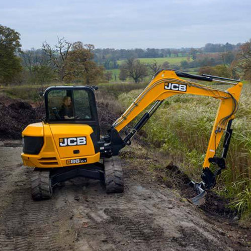 Excavadora mediana - 86C-2 - JCB - de orugas / diésel / para obra de construcción