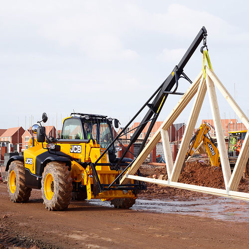 Manipulador telescópico con motor diésel - 535-95 - JCB - compacto / manejable / para obra de construcción
