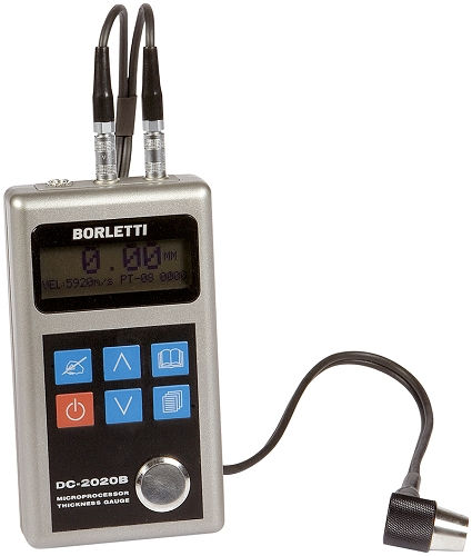 Medidor de espesores de metal - DC2000C - Borletti - para materiales no ferrosos / portátil / por ultrasonidos