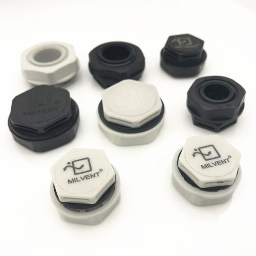 Tapón hexagonal - MIV-16 - Shenzhen Milvent Technology Co.,Ltd - roscado / de plástico / de presurización