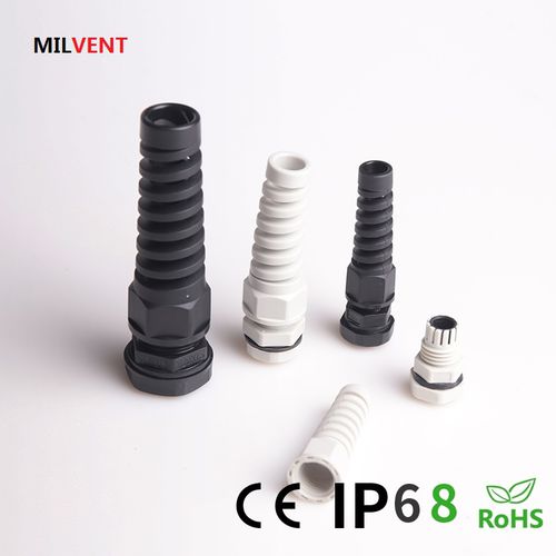 Prensaestopas de nailon - Bending-proof Nylon Cable Glands （Type B） - Shenzhen Milvent Technology Co.,Ltd - IP68 / con protector espiral flex