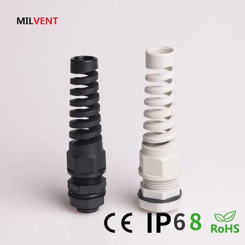 Prensaestopas de nailon - MIV-BPNCG - Shenzhen Milvent Technology Co.,Ltd - resistente al agua / con protector espiral flex