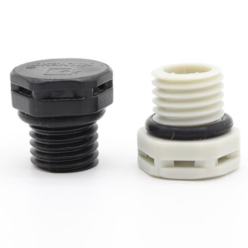 Tapón de cabeza hexagonal - MIV-12B - Shenzhen Milvent Technology Co.,Ltd - roscado / de plástico / de respiradero