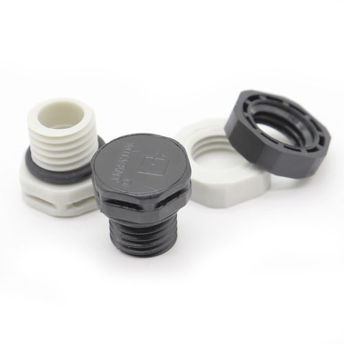 Tapón hexagonal - M12 - Shenzhen Milvent Technology Co.,Ltd - macho / roscado / de plástico