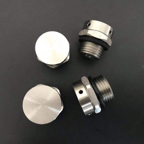 Tapón redondo - MIV-18MSAH - Shenzhen Milvent Technology Co.,Ltd - hexagonal / roscado / de acero inoxidable