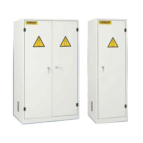 Armario de almacenamiento - BBASIC60, BBASIC120 series - Chemisafe - de suelo / con puertas dobles / de puerta simple