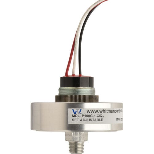 Presostato de membrana - P100G  - Whitman Controls Corporation - para gas / de baja presión / de alta precisión