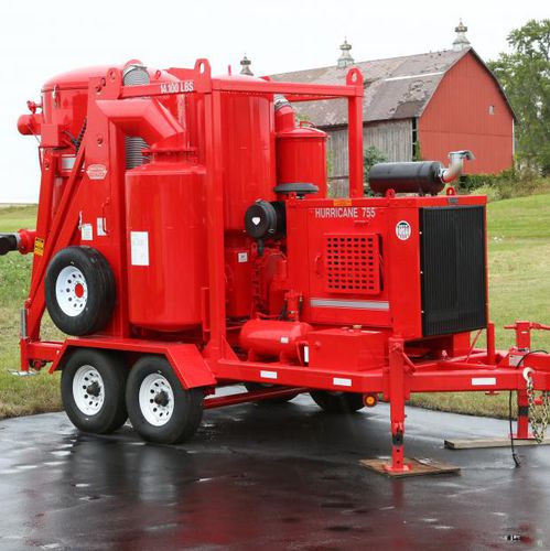 Aspirador industrial - HURRICANE 755 - Vactagon LLC - en seco / para materiales húmedos / con motor diésel