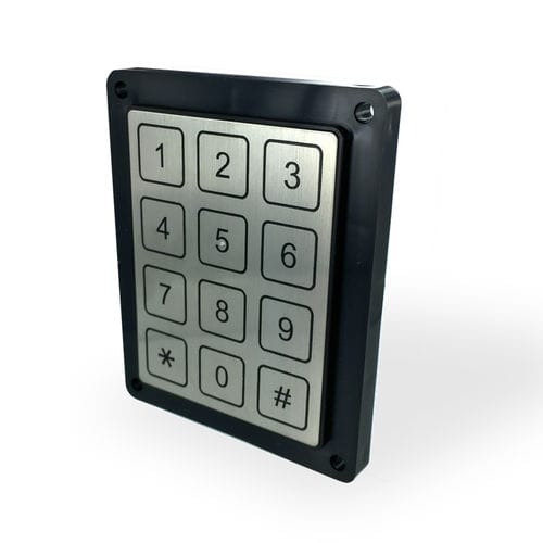 Teclado numérico 12 teclas - KBA33x - TactHill by Kynoppe - de pared / piezoeléctrico / de metal