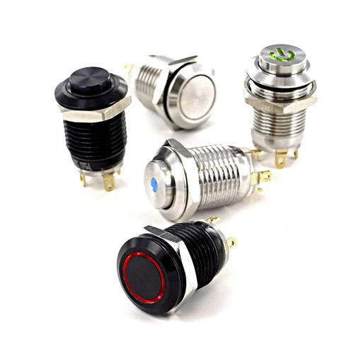 Botón pulsador con luz LED - SOAV112 series - TactHill by Kynoppe - de muelle / antivandalismo / estanco