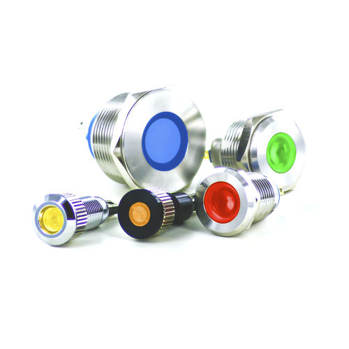 Indicador luminoso LED - SOIN_J Series - TactHill by Kynoppe - roscado / resistente al agua / IK 10