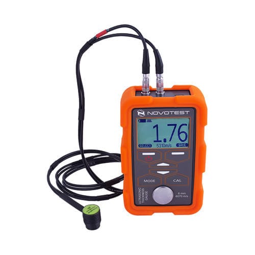 Medidor de espesores por ultrasonidos - UT-1M - Novatest - con pantalla digital / con calibración manual / CND