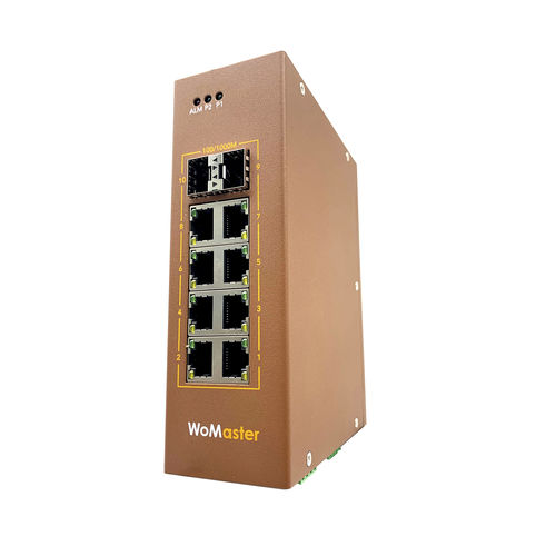 Conmutador Ethernet robusto - DS410L series - WoMaster - administrable / 10 puertos / de nivel 2