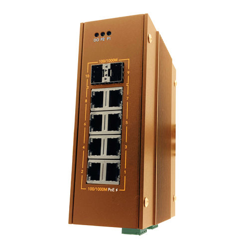 Conmutador Ethernet PoE - DP410L-LV - WoMaster - administrable / 10 puertos / de nivel 2