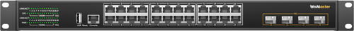 Conmutador Ethernet administrable -  IRS628XG-4XGF - WoMaster - 28 puertos / Gigabit Ethernet / de nivel 3