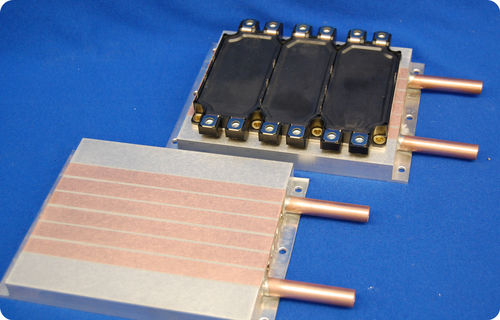 Placa fría con refrigeración por líquido - HT-6P Series - D6 Industries, Inc. - de aluminio