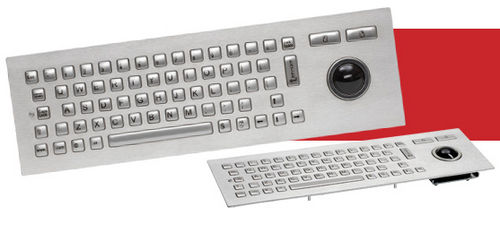 Teclado empotrable - J86-4400 series - CHERRY - de tecla mecánica / con trackball / industrial