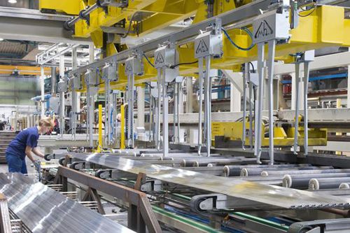 Apiladora para placa de aluminio - EMMEBI SRL - para barra de hierro / para perfiles de aluminio / automatizada