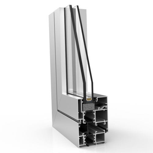 Perfil de aluminio - XP-60 TH  - EXTRUGASA INTERNACIONAL S.A. - ranurado / para ventana