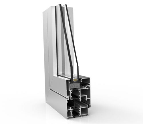 Perfil de aluminio - XP-60 TH+  - EXTRUGASA INTERNACIONAL S.A. - ranurado / para ventana