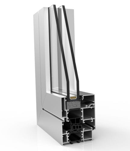 Perfil de aluminio - XP-70 TH - EXTRUGASA INTERNACIONAL S.A. - ranurado / para ventana