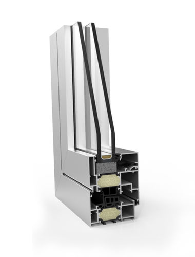 Perfil de aluminio - XP-70 TH+ HI - EXTRUGASA INTERNACIONAL S.A. - ranurado / para ventana