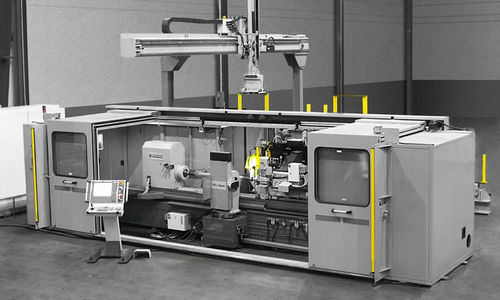 Máquina de torneado CNC - MASCHINENFABRIK HERKULES GMBH & CO. KG - de alta productividad / compacta / con carga descarga automatizada