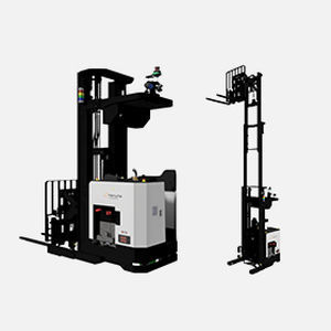 Carretilla elevadora eléctrica - HANWHA MACHINERY - con guiado automático / de alta eficacia