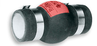 Compensador de dilatación de caucho - Red Valve - redondo / atornillable / para obra de construcción