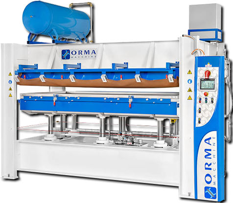 Prensa hidráulica - OMNIA - ORMAMACCHINE S.p.A. - para madera / para paneles de madera / al vacío