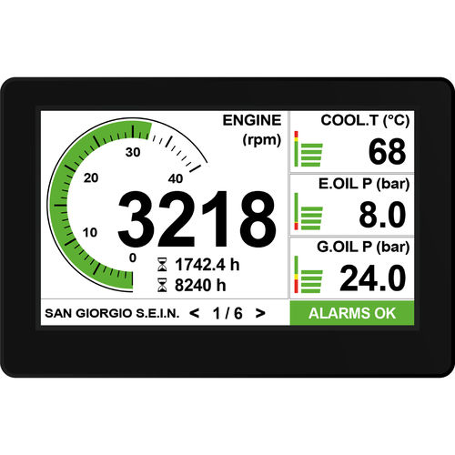 Terminal de control de vigilancia - UNS10191 - San Giorgio S.E.I.N srl - con pantalla táctil resistiva / empotrable / 480 x 272