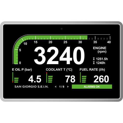 Terminal de control de vigilancia - UNS10193 - San Giorgio S.E.I.N srl - con pantalla táctil capacitiva / empotrable / 800 x 480