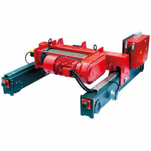 Polipasto de cable eléctrico - KM KUMSAN CRANE SYSTEMS - de riel doble / reglable / de engranaje