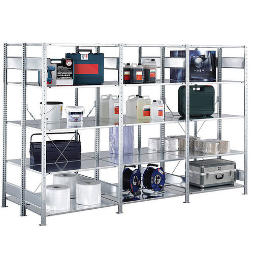 Sistema de estanterías para depósito de almacenamiento - SCHULTE Lagertechnik - Gebr. Schulte GmbH & Co. KG - doble profundidad / para producto de gran tamaño