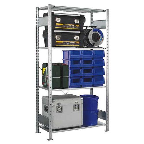 Sistema de estanterías para depósito de almacenamiento - MULTIplus - SCHULTE Lagertechnik - Gebr. Schulte GmbH & Co. KG - unilateral / de acero galvanizado