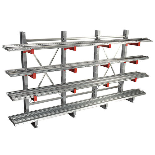 Sistema de estanterías cantilever - K 3000 - SCHULTE Lagertechnik - Gebr. Schulte GmbH & Co. KG - doble cara / para carga mediana