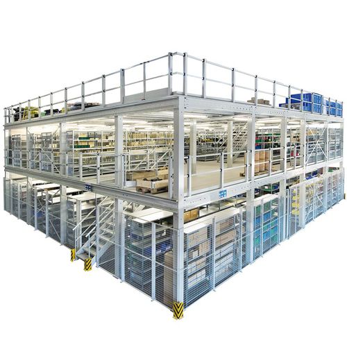 Sistema de estanterías con altillo - SCHULTE Lagertechnik - Gebr. Schulte GmbH & Co. KG - para depósito de almacenamiento / multi-almacenamiento / para producto de gran tamaño