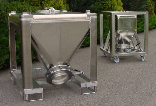 Contenedor IBC de acero inoxidable - EUROBIN® - CMS Conteneurs Manutention Stockage - de aluminio / para alimentos