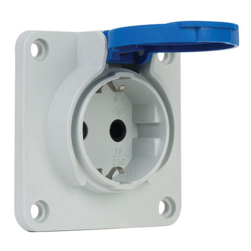Tomacorriente para montar sobre panel - 40404005 - Mete Enerji - IP54 / 2 polos / tipo schuko