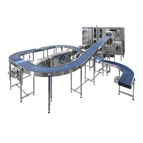Transportador de banda - Navatta Group Food Processing Srl - de espiral / de refrigeración / de contenedores