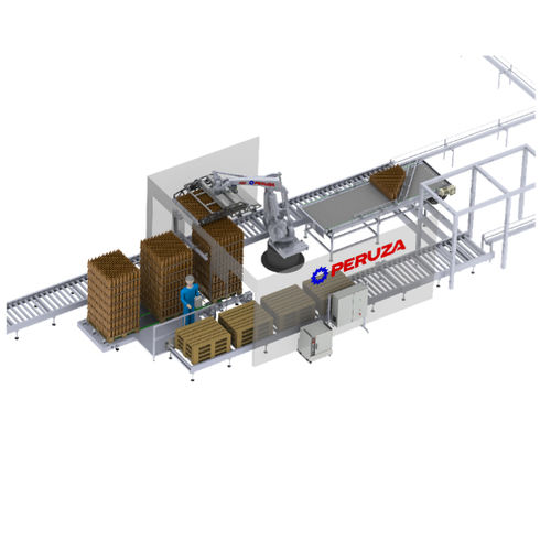 Despaletizador robotizado - PERUZA limited liability company - para botellas de vidrio / para mercaderías / para botellas de plástico
