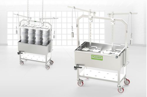 Prensa para queso vertical - MOS 50 - Plevnik D.O.O. Engineering and production - mecánica / de acero inoxidable