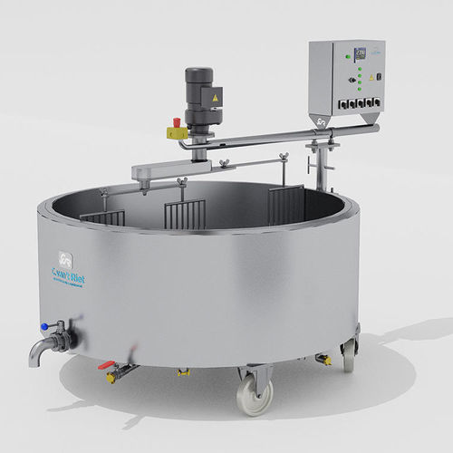 Cubeta de elaboración de queso de pasteurización - C. van't Riet Dairy Technology BV - para drenaje / de acero inoxidable