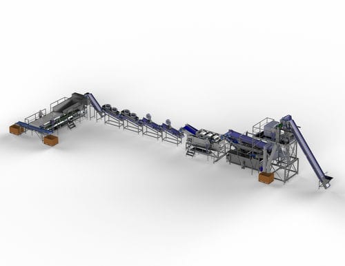 Línea de tratamiento para la industria alimentaria - Sweere - Food Processing Equipment BV - de judías verdes