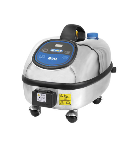 Limpiadora de vapor monofásica - EVO 304 DET - Tecnovap - con depósito / de acero inoxidable / móvil