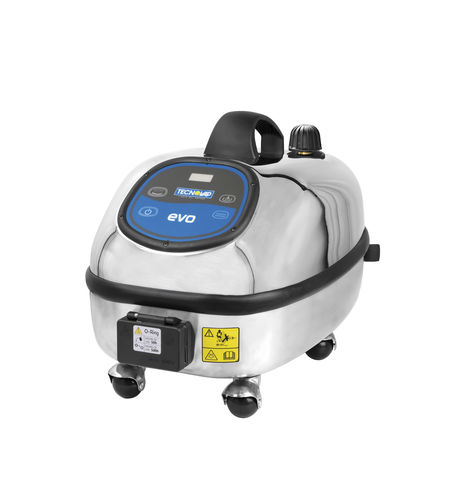 Limpiadora de vapor monofásica - EVO 304 BASE - Tecnovap - de acero inoxidable / móvil / de vapor seco