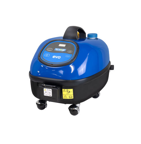 Limpiadora de vapor monofásica - EVO BLU DET - Tecnovap - con depósito / manual / de acero inoxidable
