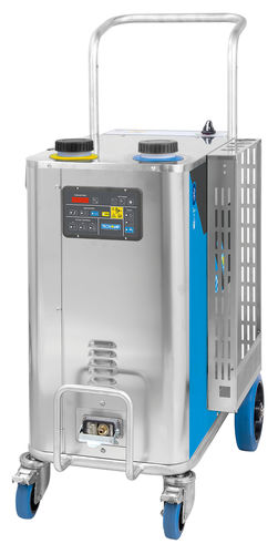 Limpiadora de vapor trifásica - STEAM BOX PRO - Tecnovap - con depósito / de aspiración / de acero inoxidable
