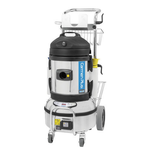 Limpiadora de vapor monofásica - CARMEN PLUS INOX - Tecnovap - con depósito / de aspiración / de acero inoxidable